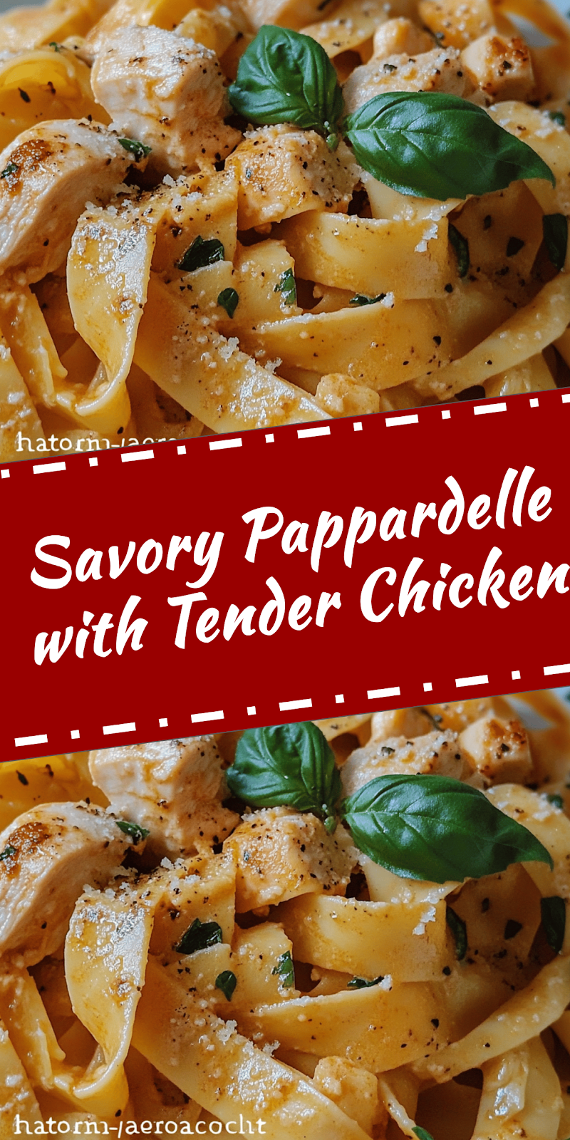 Pappardelle with Chicken Recipe for a Savory Dish