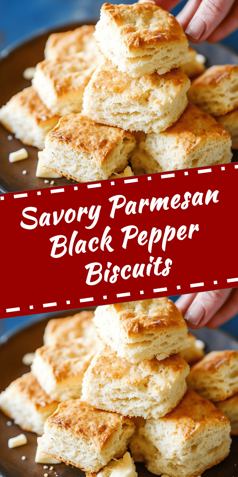 Parmesan Black Pepper Biscuits Recipe