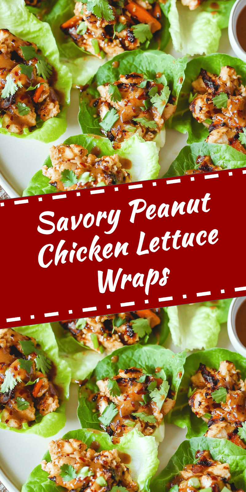 Peanut Chicken Lettuce Wraps Recipe
