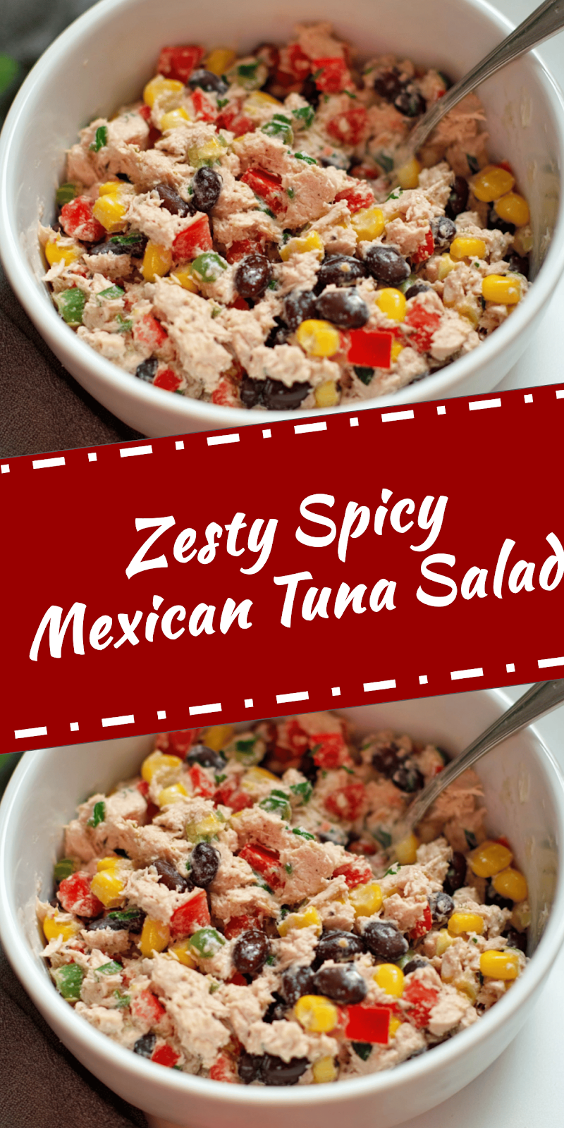 Zesty Mexican Tuna Salad with Beans and Veggies