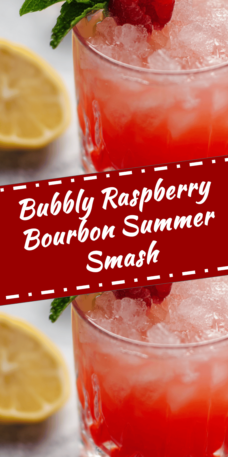 Raspberry Bourbon Summer Smash