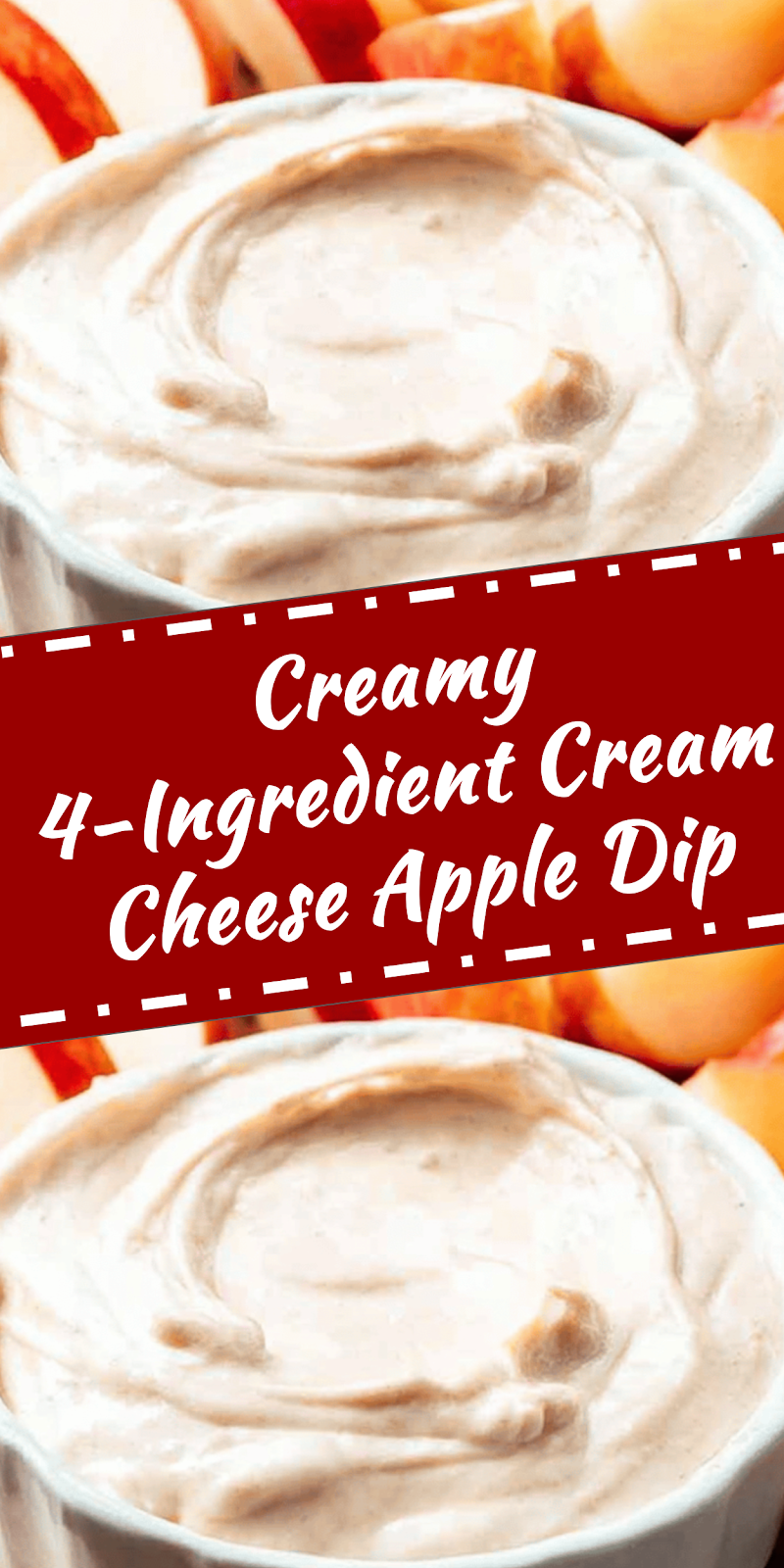 4-Ingredient Cream Cheese Apple Dip