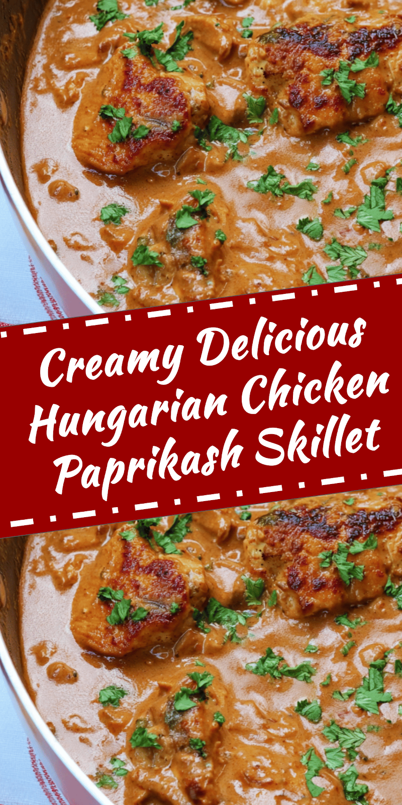 Creamy Hungarian Chicken Paprikash Skillet