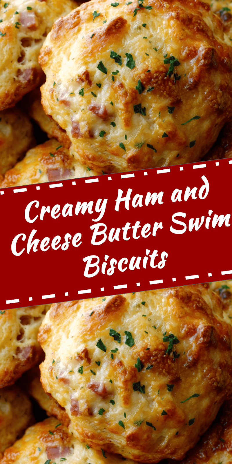 Ham and Cheese Butter Swim Biscuits for Comfort