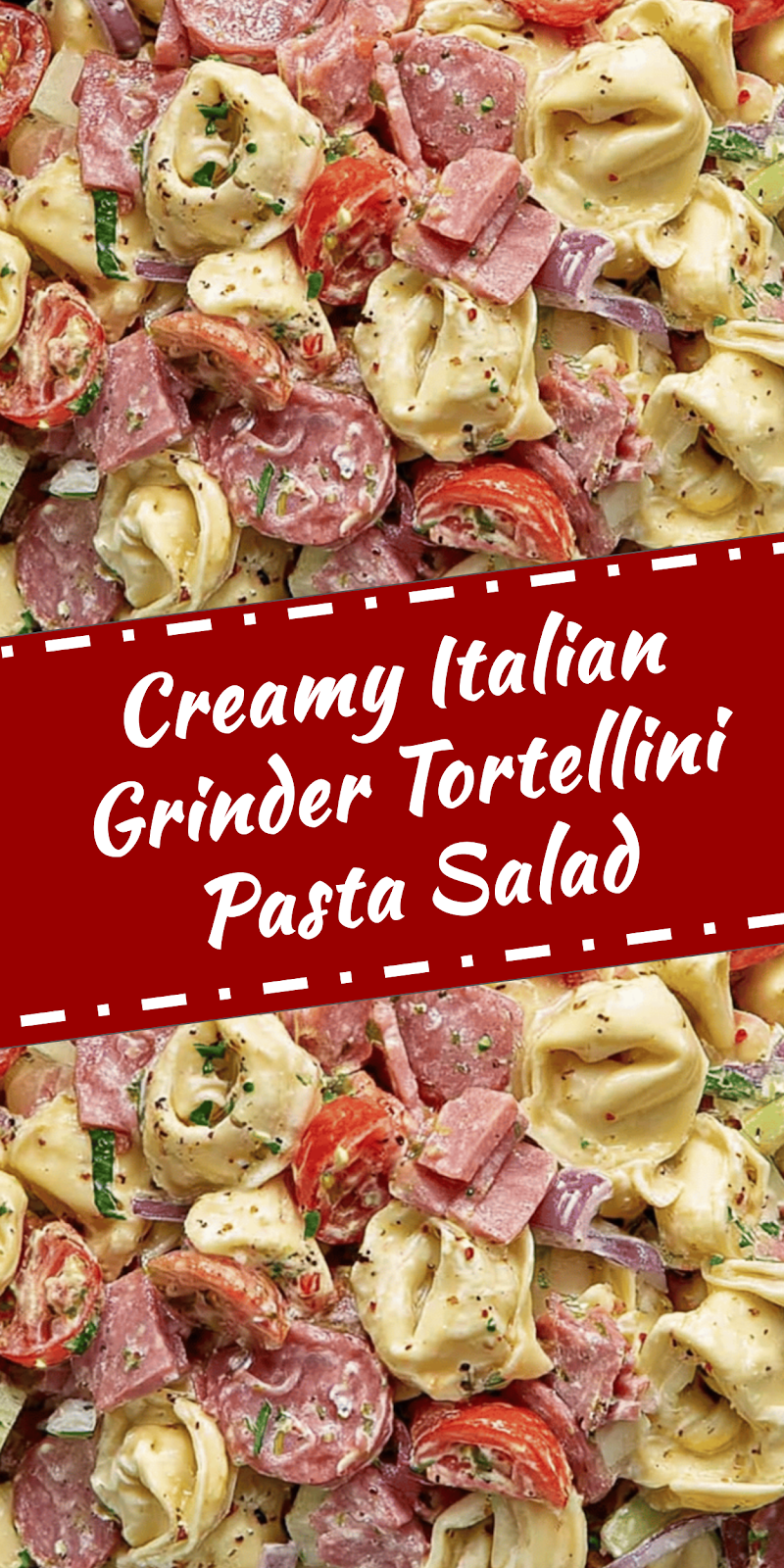Italian Grinder Tortellini Pasta Salad