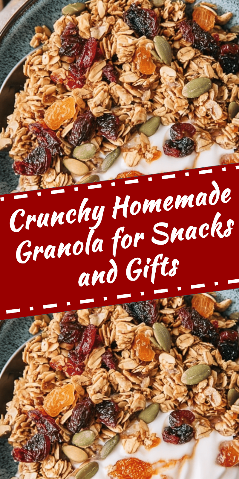 Homemade Granola for Snacks Breakfast and Gifts