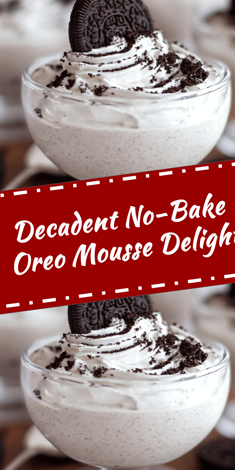 No-Bake Oreo Mousse Delight
