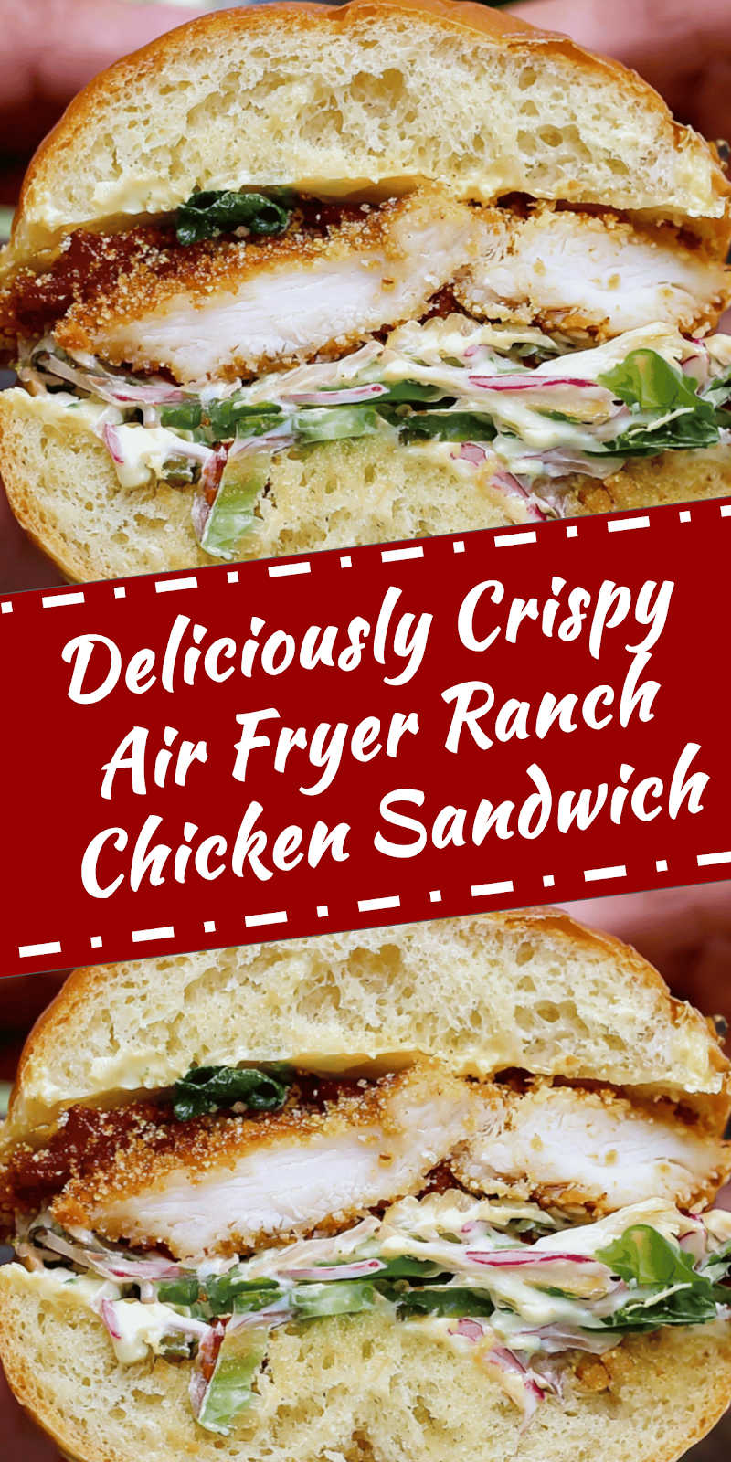 Crispy Air Fryer Ranch Chicken Sandwich Recipe