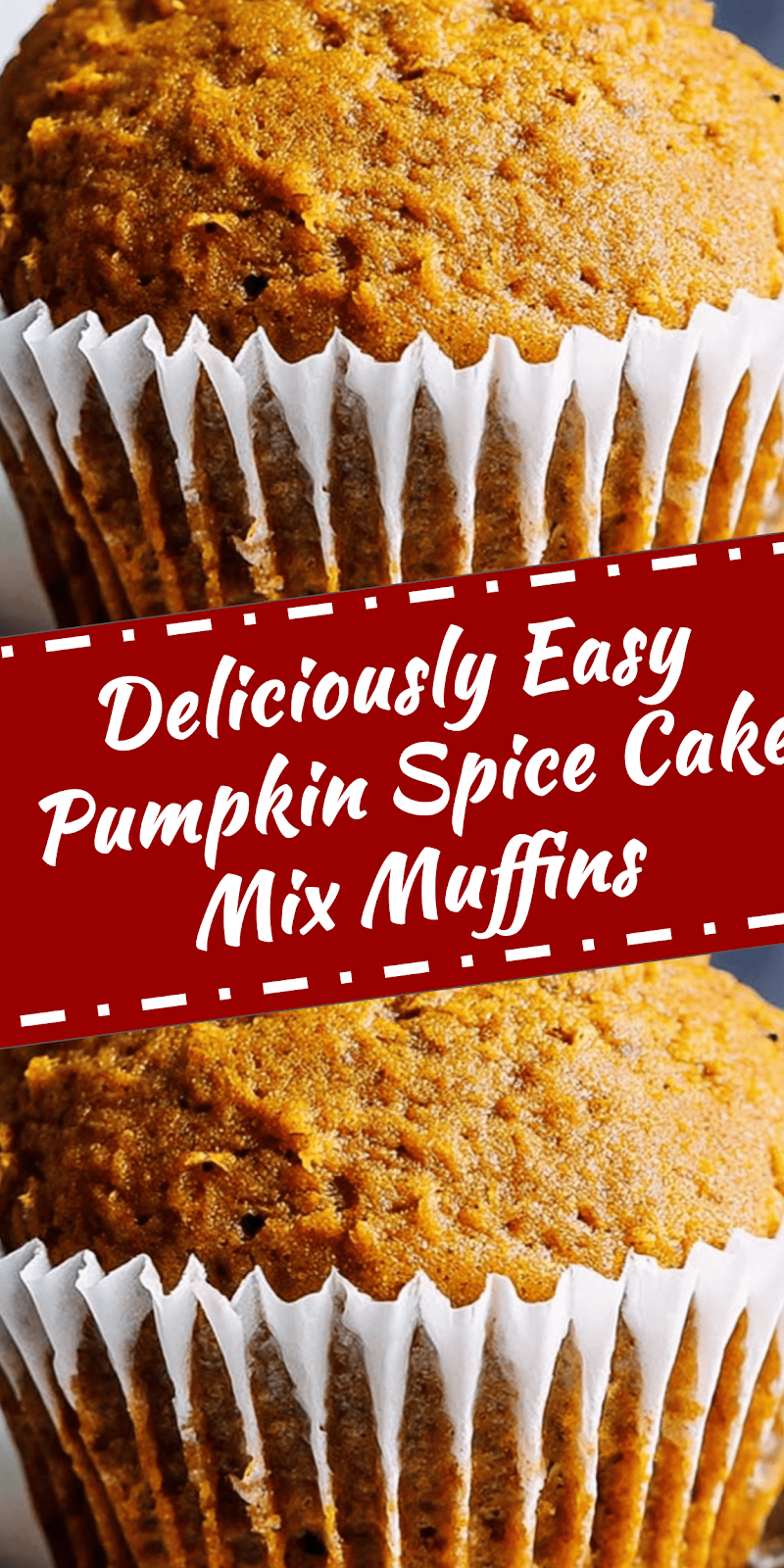 Easy Pumpkin Spice Muffins with Cake Mix