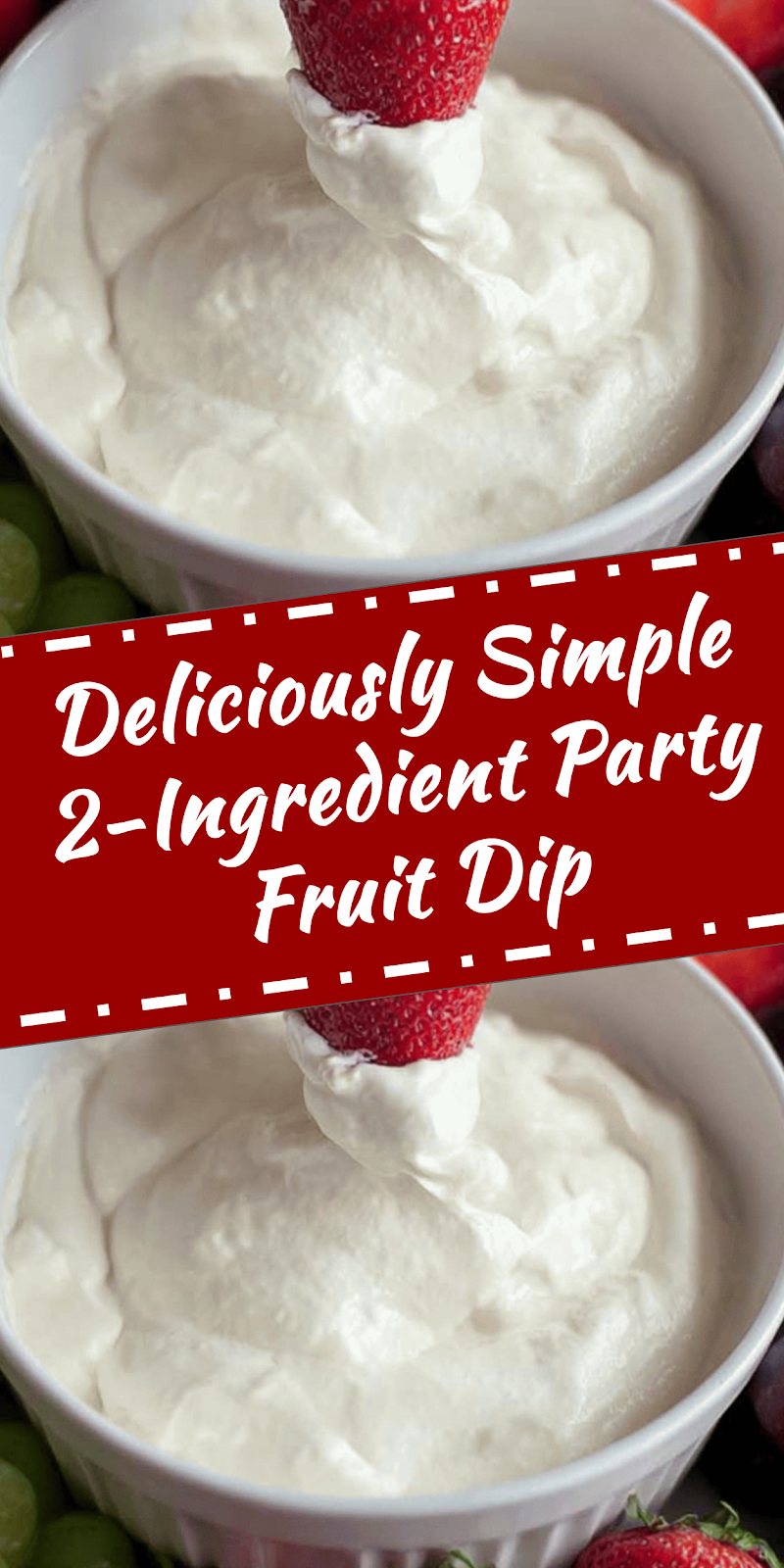 Simple 2-Ingredient Party Fruit Dip
