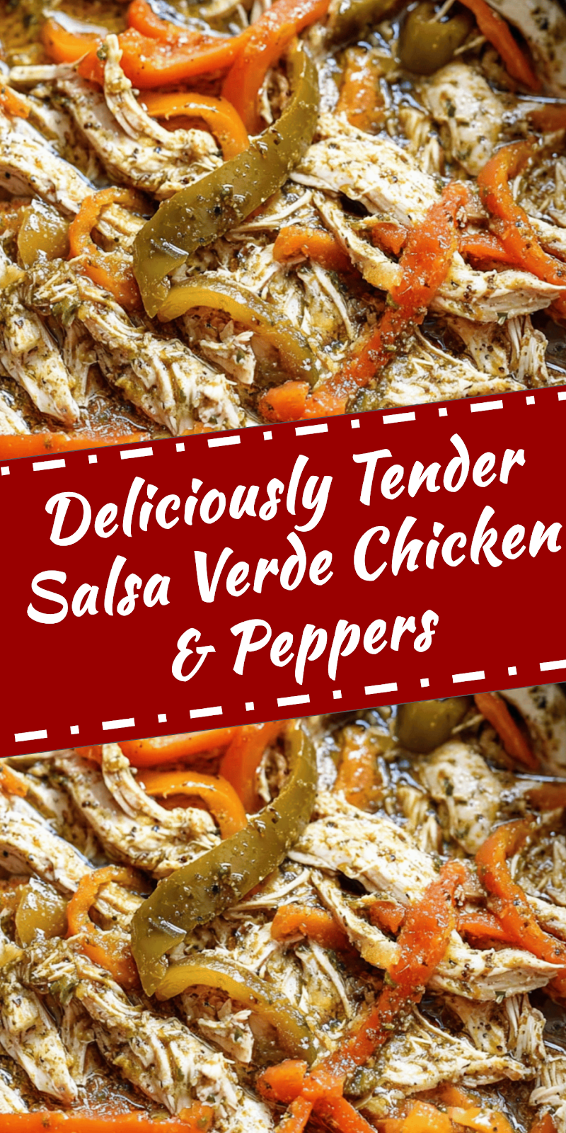 Slow Cooker Salsa Verde Chicken with Bell Peppers