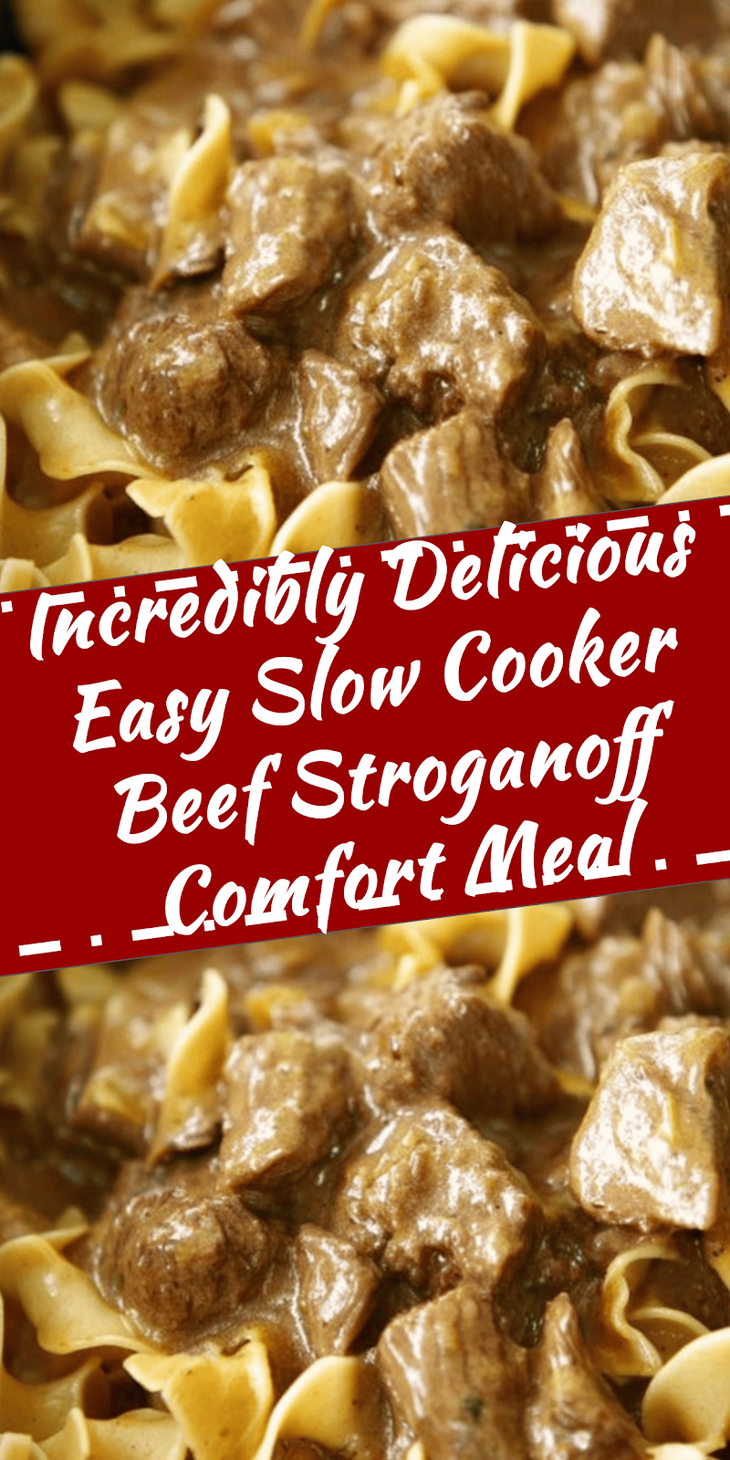 Easy Slow Cooker Beef Stroganoff Comfort Meal