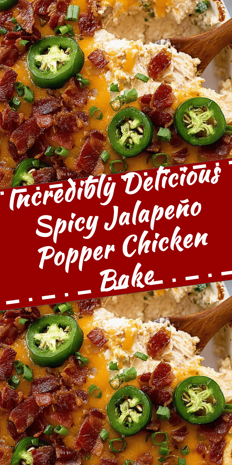 Spicy Jalapeño Popper Chicken Bake