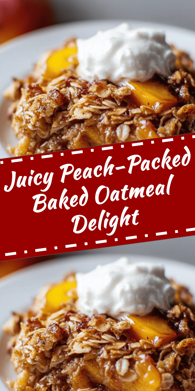Peach-Packed Baked Oatmeal Delight