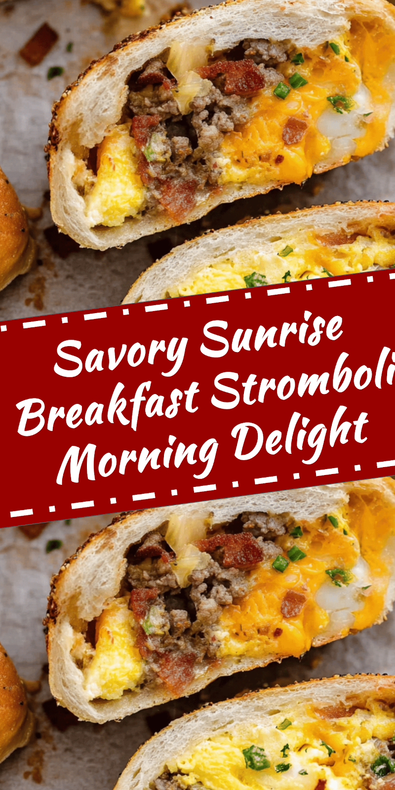 Savory Breakfast Stromboli Morning Delight