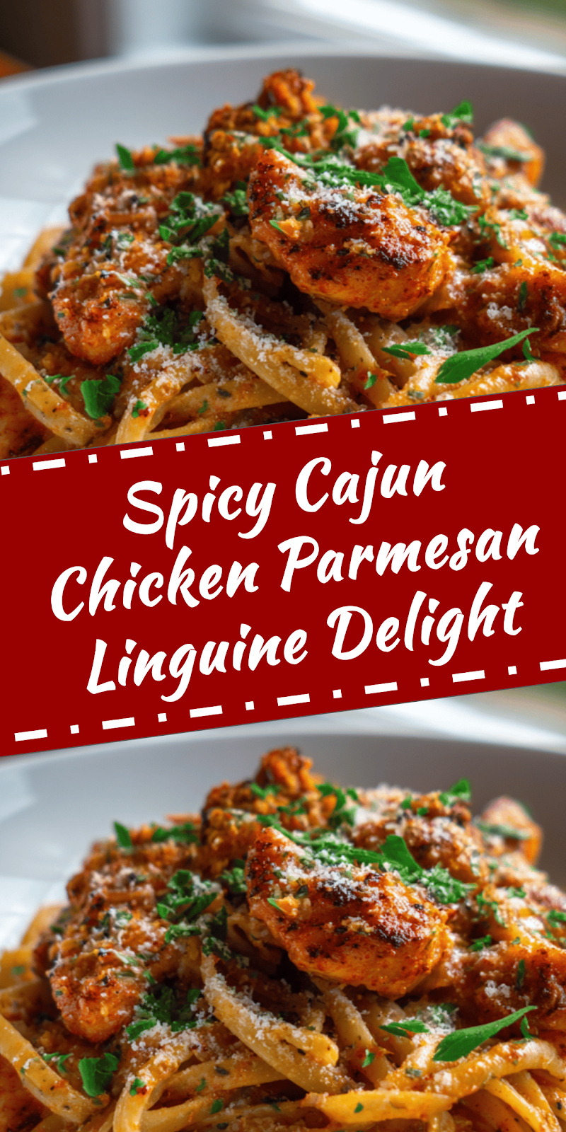 Cajun Chicken Parmesan Linguine with Bold Spices