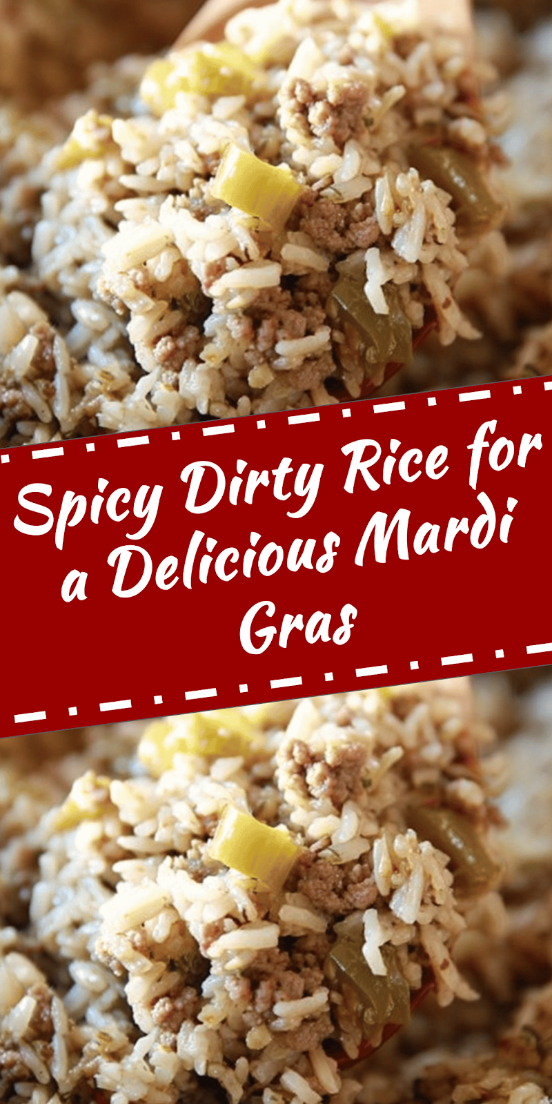 Spicy Dirty Rice for Mardi Gras