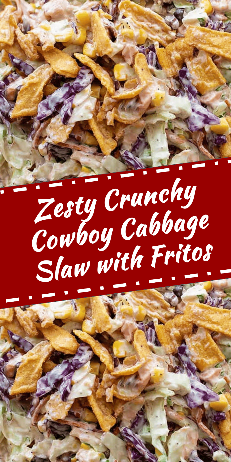 Crunchy Cowboy Cabbage Slaw with Fritos