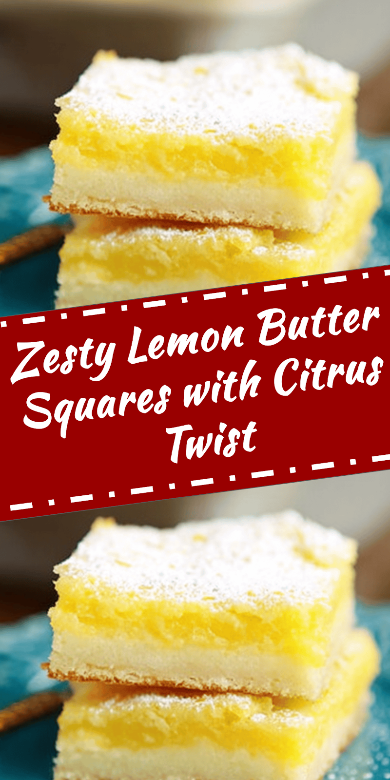 Lemon Butter Squares with Citrus Twist