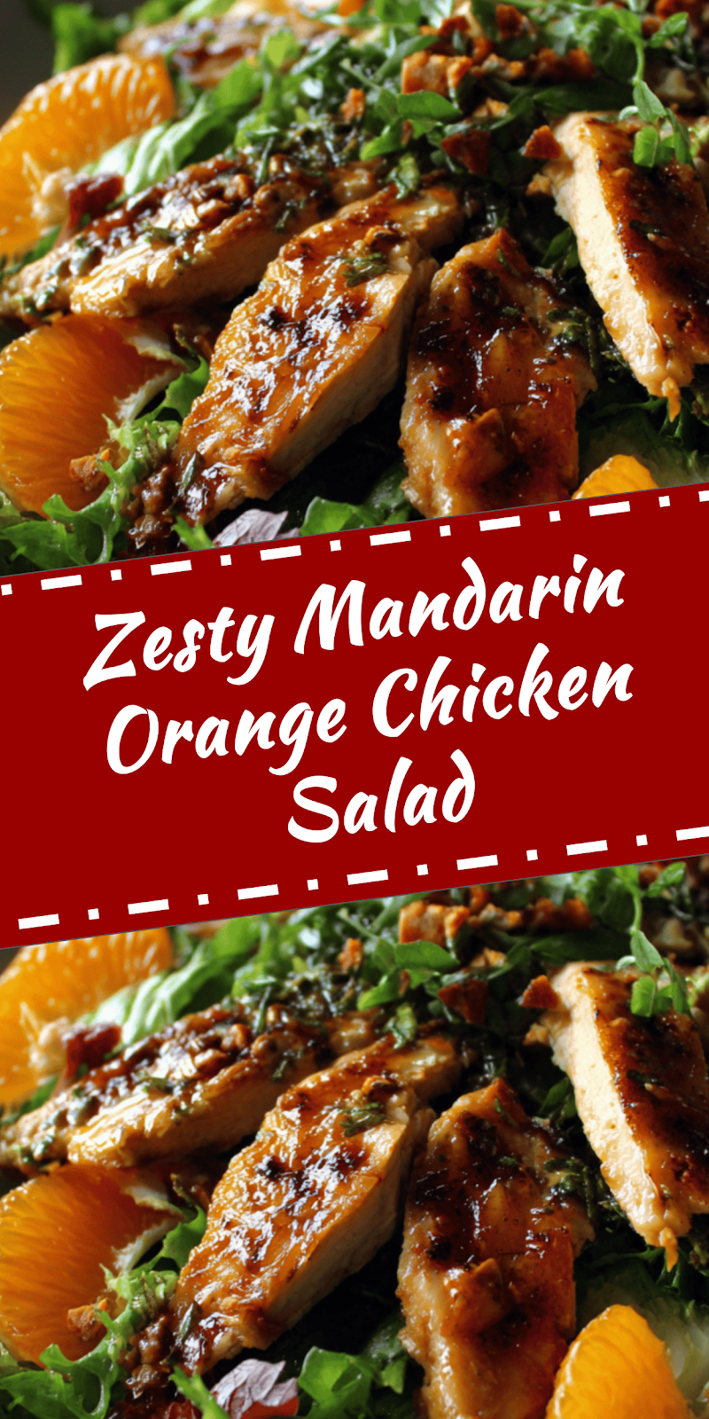 Mandarin Orange Chicken Salad with Crisp Greens